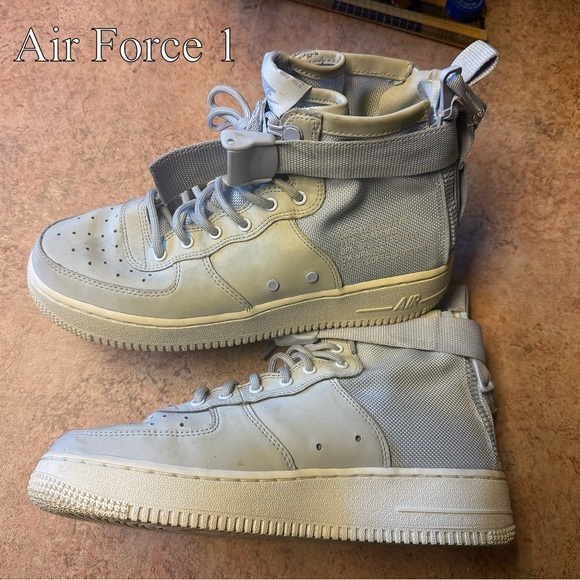 Nike Other - Nike SF Air Force 1 Mid| Palest Purple&Gray Baddy Big Kid 6